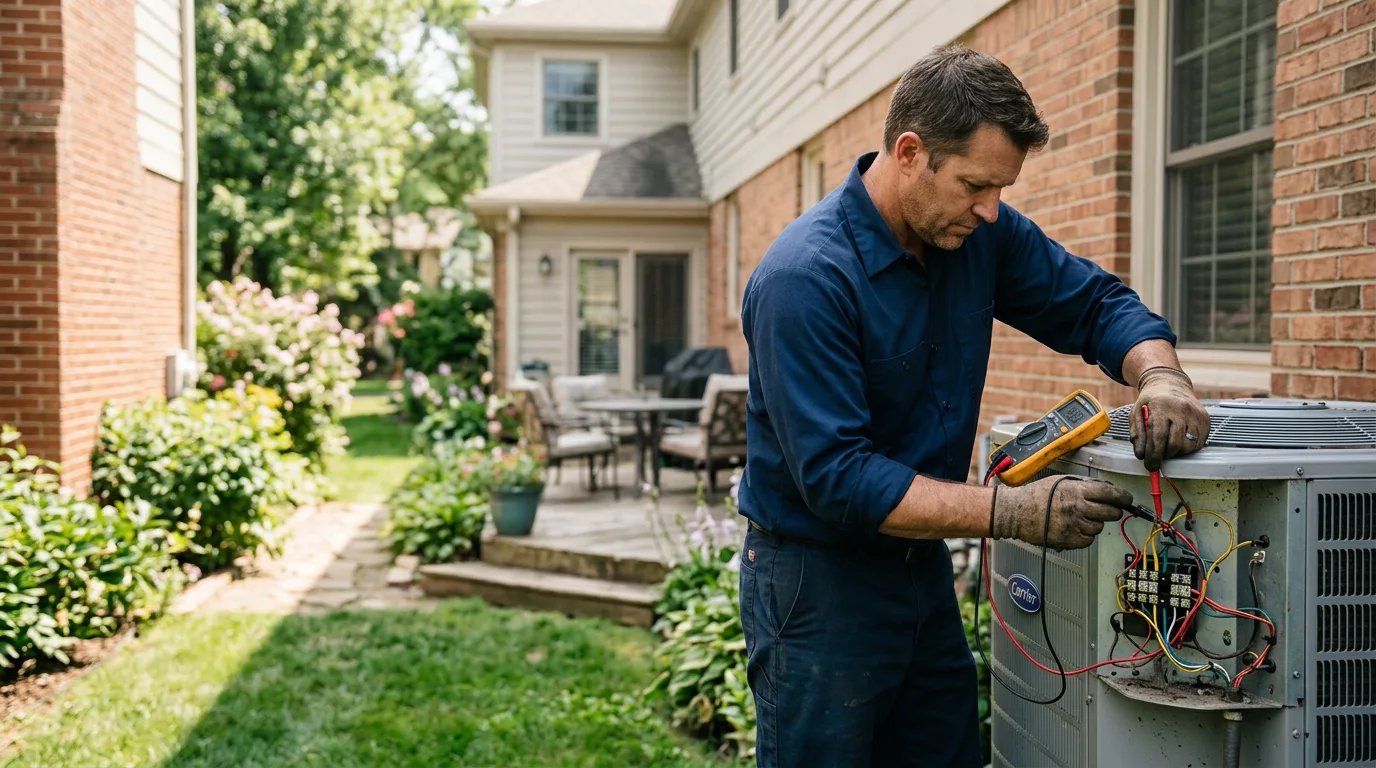 HVAC technician working near Hubertus, WI